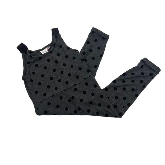 Zara Gray Dots Jumpsuit Romper - Picture 1 of 7